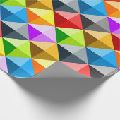 Patchwork Cool Colorful driehoek geometrisch patro Cadeaupapier (Hoek)