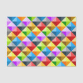 Patchwork Cool Colorful driehoek geometrisch patro Tissuepapier (Voorkant)