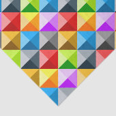 Patchwork Cool Colorful driehoek geometrisch patro Tissuepapier (Detail)