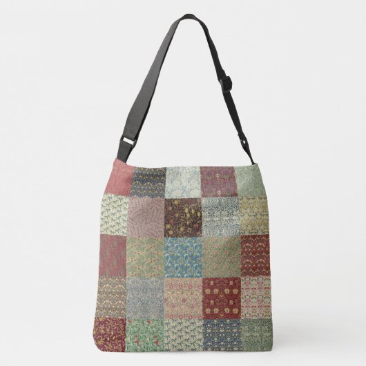 Patchwork-coördinaten Crossbody Tas (Achterkant)