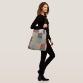 Patchwork-coördinaten Crossbody Tas (Op model)