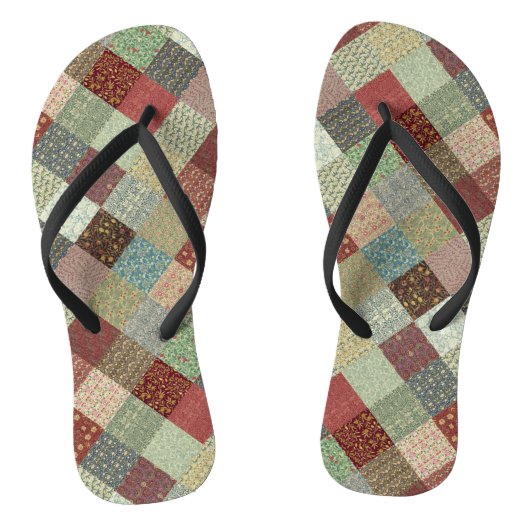 Patchwork-coördinaten Teenslippers (Voetbed)