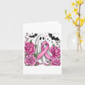 Patchwork Coquette Bow borstkanker Ghost Hallowe Kaart (Gele Bloem)