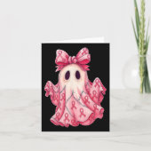 Patchwork Coquette Bow borstkanker Ghost Hallowe Kaart (Voorkant)