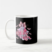 Patchwork Coquette Bow borstkanker Ghost Hallowe Koffiemok (Links)