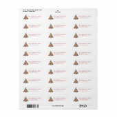 Patchwork Coquette Kerst Retouradres Labels (Full Sheet)