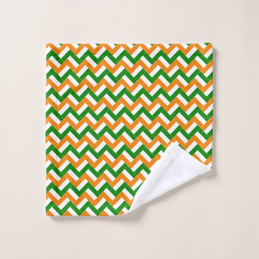 Patchwork Cote d'Ivoire Vlag Patroon Bad Handdoek (Wasdoekje)