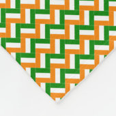 Patchwork Cote d'Ivoire Vlag Patroon Fleece Deken (Hoek)