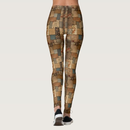 Patchwork Crazy Quilt Leggings (Achterkant)