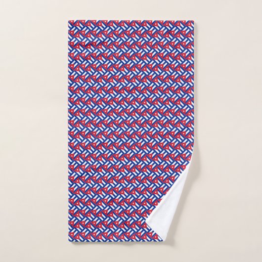 Patchwork Cuba vlag patroon Bad Handdoek (Handdoek)