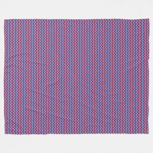 Patchwork Cuba vlag patroon Fleece Deken (Voorkant (Horizontaal))