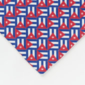 Patchwork Cuba vlag patroon Fleece Deken (Hoek)