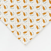 Patchwork Cyprus Vlag Patroon Fleece Deken (Hoek)