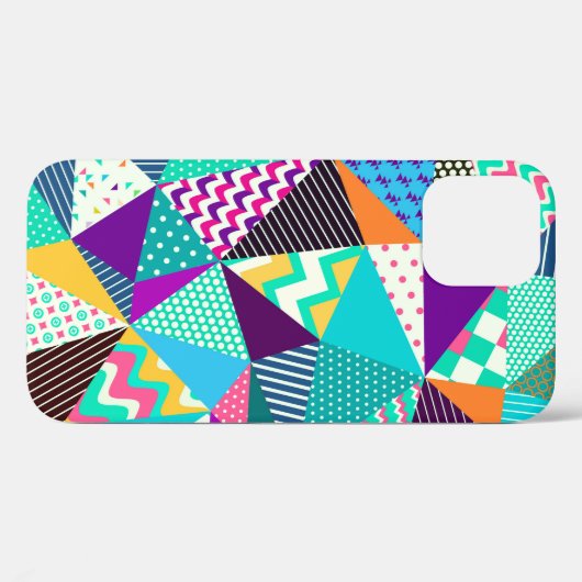  patchwork decoratief patroonontwerp Case-Mate iPhone case (Achterkant (horizontaal))