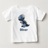 Patchwork Denim Baby T-Rex (Voorkant)