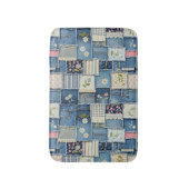 Patchwork Denim Badmat (Voorkant Verticaal)