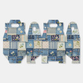 Patchwork Denim Bedankdoosjes (Ongevouwen)