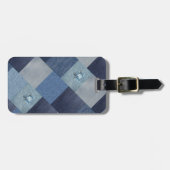 Patchwork Denim Cool Bagagelabel (Voorkant horizontaal)