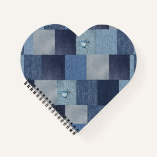 Patchwork Denim Jeans Notitieboek