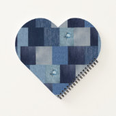 Patchwork Denim Jeans Notitieboek (Achterkant)