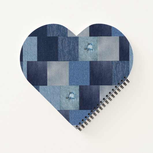 Patchwork Denim Jeans Notitieboek (Achterkant)