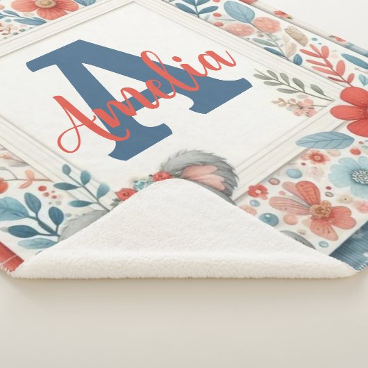 Patchwork Denim Koala Sherpa Blanket Sherpa Deken (3/4)