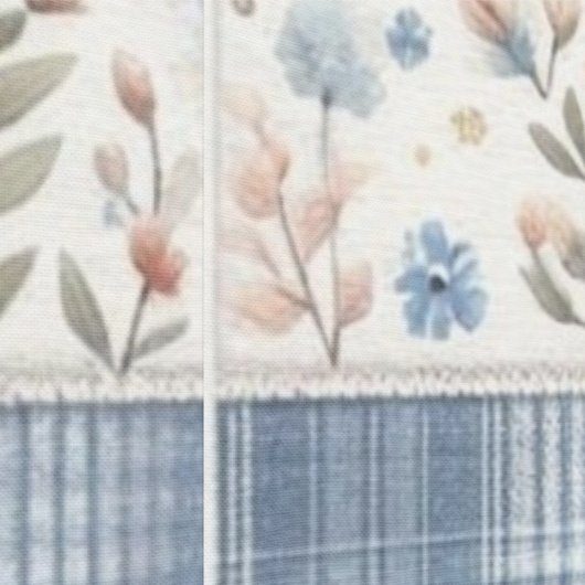 Patchwork Denim Koala Wallpaper Behang (Zoom)