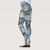 Patchwork Denim Leggings (Links)