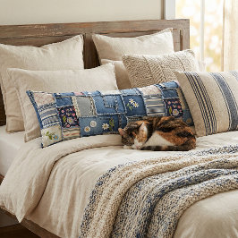 Patchwork Denim Lichaamskussen