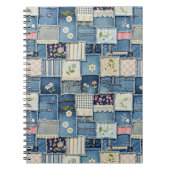 Patchwork Denim Notitieboek (Voorkant)