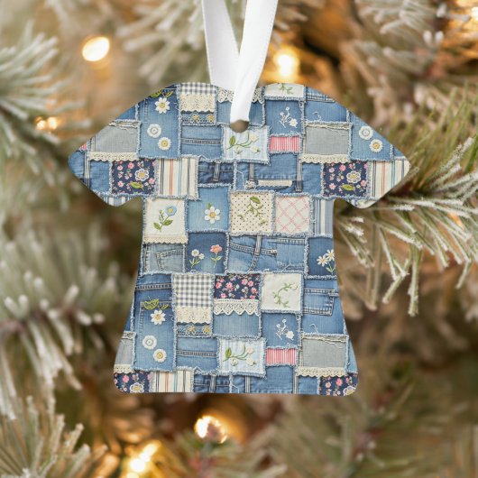 Patchwork Denim Ornament (Boom)