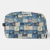 Patchwork Denim Toilettasje (Voorkant)