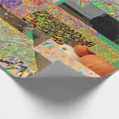 Patchwork design papier met veel abstracte ontwerp (Hoek)