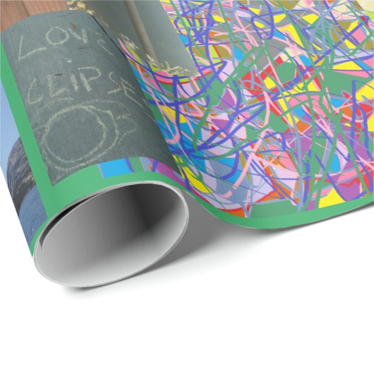 Patchwork design papier met veel abstracte ontwerp (Rol Hoek)