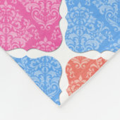 Patchwork-diamantpatroon Fleece Deken (Hoek)