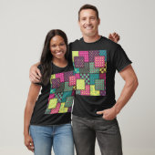 Patchwork: diverse patronen achtergrond t-shirt (Unisex)