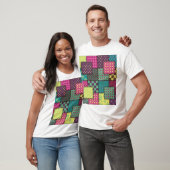Patchwork: diverse patronen achtergrond t-shirt (Unisex)