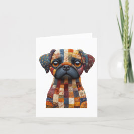 Patchwork Dog Greetings Kaart