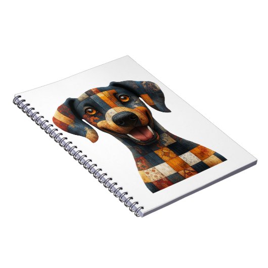 Patchwork Dog Notitieboek (Rechterzijde)