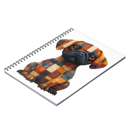 Patchwork Dog Notitieboek (Linkerzijde)