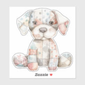 Patchwork Dog Sticker (Vel)