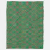 Patchwork Dominica Vlag Patroon Fleece Deken (Voorkant)