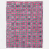 Patchwork Dominicaanse Republiek Vlag Patroon Fleece Deken (Voorkant)