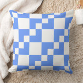 Patchwork Domino - Baby Blue en White Kussen (Deken)