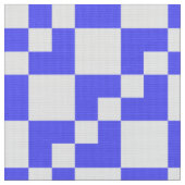 Patchwork Domino - Electric Blue en White Stof (Close Up)