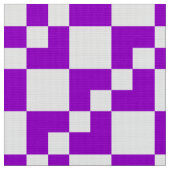 Patchwork Domino - Paars en wit Stof (Close Up)