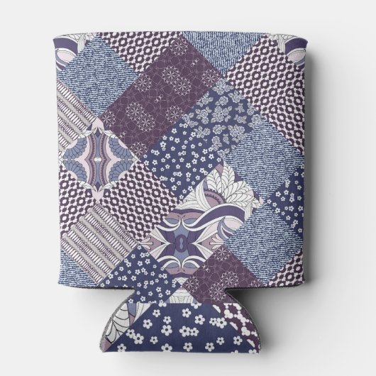 Patchwork Doodle: Boho naadloos. Blikjeskoeler (Achterkant)