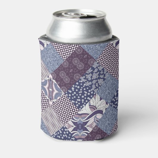 Patchwork Doodle: Boho naadloos. Blikjeskoeler (Blikje Achterkant)