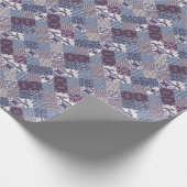 Patchwork Doodle: Boho naadloos. Cadeaupapier (Hoek)