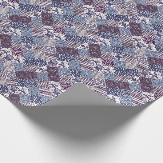 Patchwork Doodle: Boho naadloos. Cadeaupapier (Hoek)